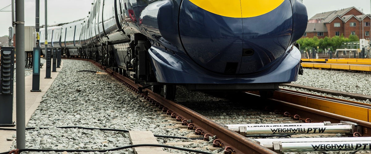 Train weighing at Hitachi depot