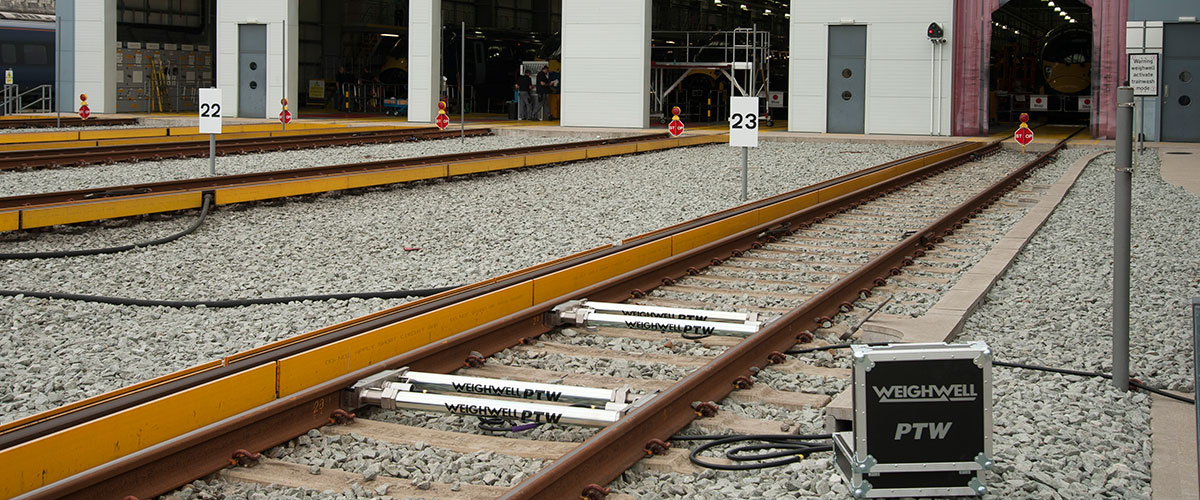 Static train weighing system