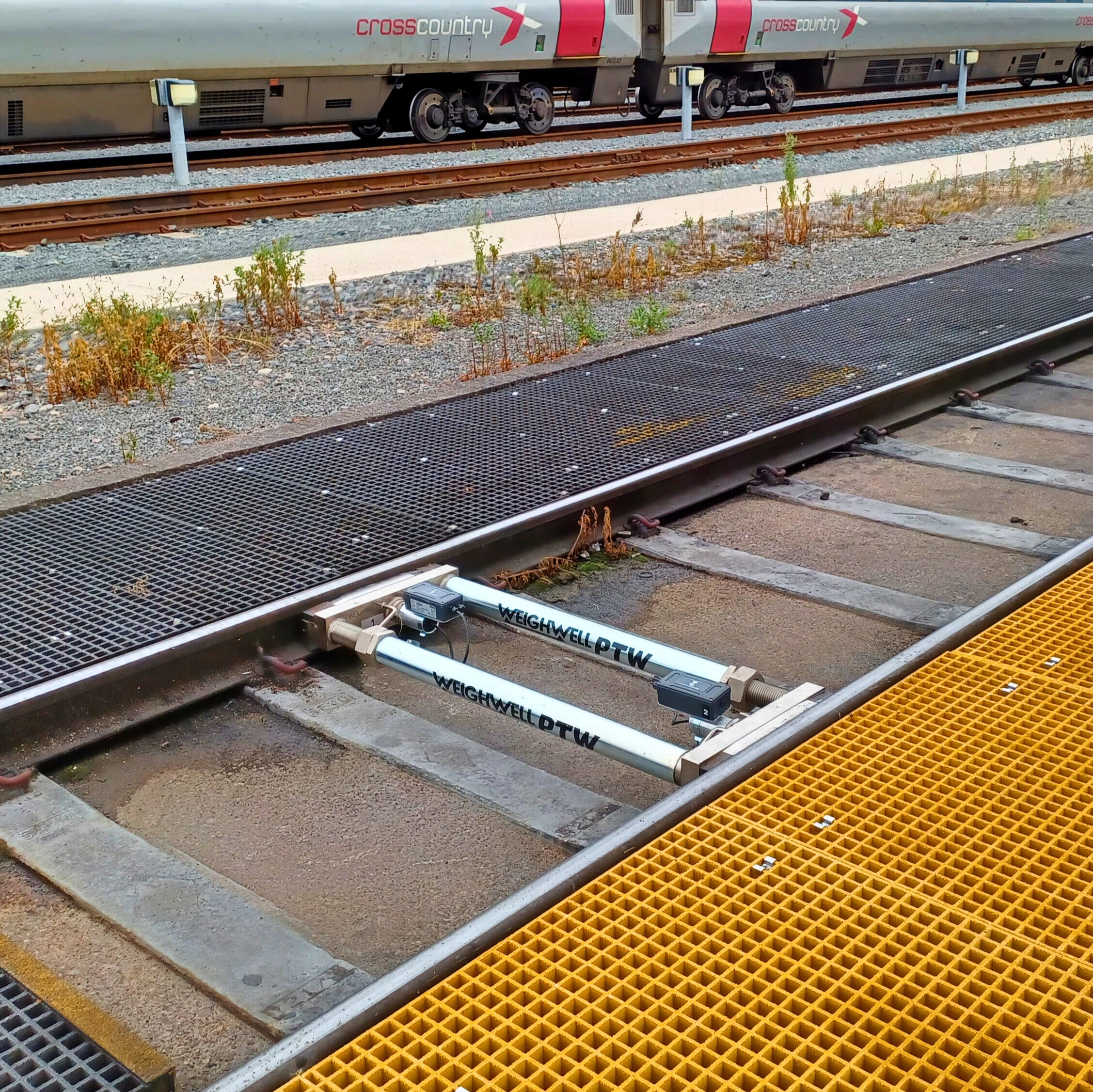 Axle Weighing System installed on railway track